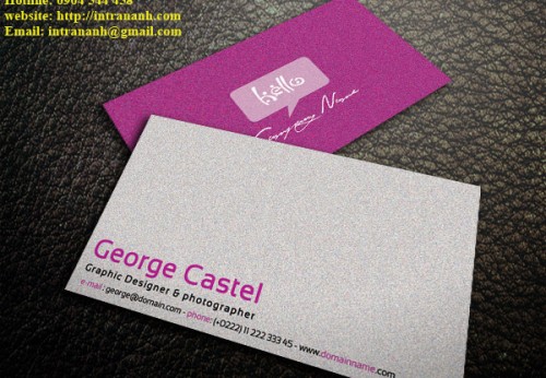 in card visit cho george caste