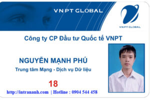 in thẻ nhân viên cho VNPT